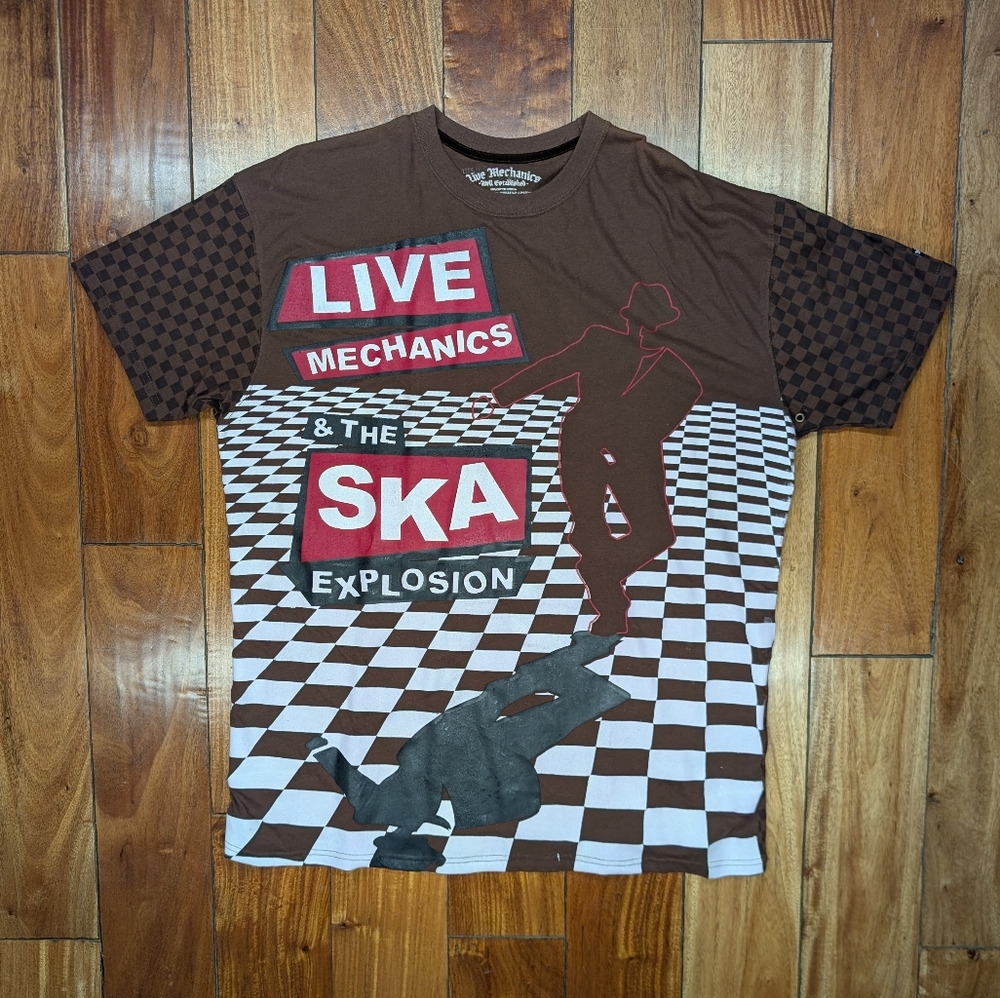 Live Mechanics Vintage Ska Music T-shirt (2X)
